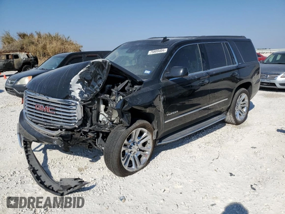 2017 GMC Yukon SLT with VIN 1GKS2BKC7HR299990, listed as a Copart auction lot 75809404 with Not Provided miles and Salvage Title. Bid and sale history available at DreamBid. Image 1.