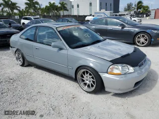 1997 Honda Civic EX with VIN 1HGEJ8143VL043998, listed as a Copart auction lot 51795345 with 129,631 mi miles and Non Repairable. Bid and sale history available at carsss.com. Image 4.