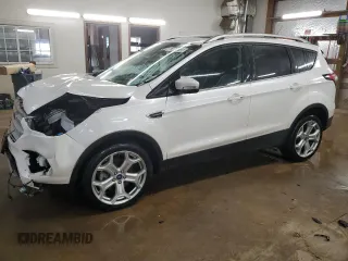 2018 Ford Escape Titanium with VIN 1FMCU9J96JUB59307, listed as a Copart auction lot 57464215 with 93,494 mi miles and Clean title. Bid and sale history available at DreamBid. Image 1.