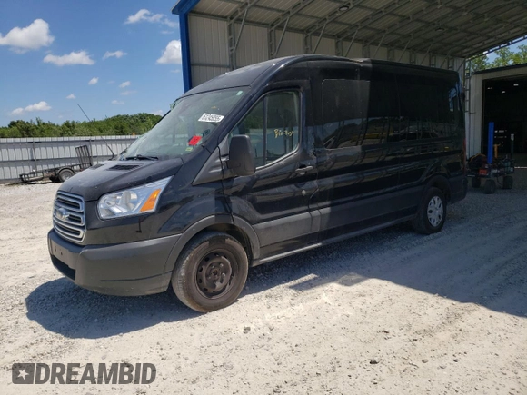 2019 Ford Transit Passenger XL with VIN 1FBAX2CG1KKA76553, listed as a Copart auction lot 61245855 with 81,984 mi miles and Salvage title. Bid and sale history available at DreamBid. Image 1.