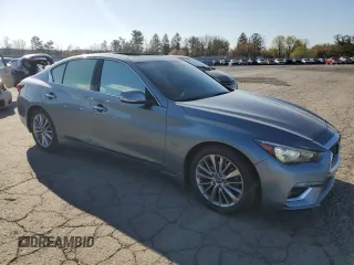 2019 Infiniti Q50 Luxe z VIN JN1EV7AR4KM554346, wystawiony jako Copart lot #53628745 z przebiegiem 57 795 mil mil oraz Szkoda całkowita • Salvage title. Historia ofert i sprzedaży dostępna na DreamBid. Obrazek 4.