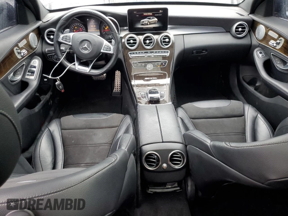 2018 Mercedes-Benz C 63 AMG with VIN 55SWF8GBXJU273169, listed as a Copart auction lot 60124405 with 55,440 mi miles and Salvage title. Bid and sale history available at DreamBid. Image 8.