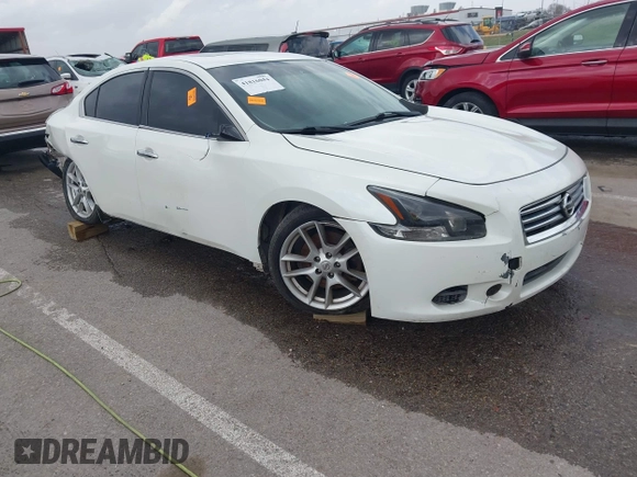 2014 Nissan Maxima S with VIN 1N4AA5AP4EC455147, listed as a IAAI auction lot 41816044 with 180,674 mi miles and . Bid and sale history available at DreamBid. Image 1.