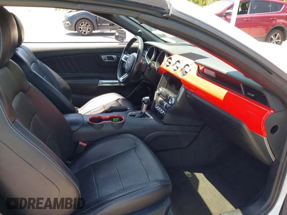 2018 Ford Mustang EcoBoost Premium with VIN 1FATP8UHXJ5138839, listed as a IAAI auction lot 42139484 with 83,449 mi miles and . Bid and sale history available at DreamBid. Image 5.