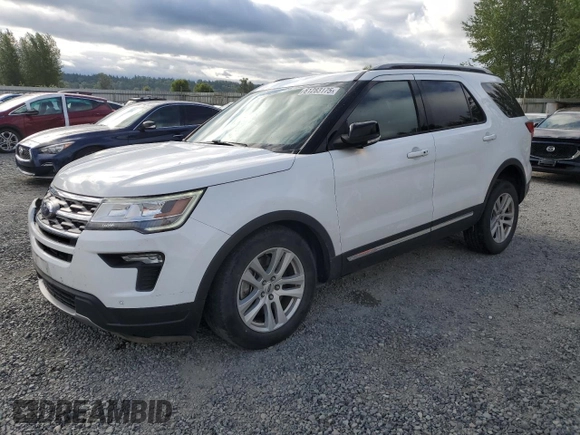 2018 Ford Explorer XLT with VIN 1FM5K8D83JGA26157, listed as a Copart auction lot 61283175 with 66,369 mi miles and Salvage title. Bid and sale history available at DreamBid. Image 1.