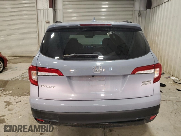 2022 Honda Pilot Special Edition with VIN 5FNYF6H29NB069918, listed as a Copart auction lot 58819655 with 39,845 mi miles and Salvage title. Bid and sale history available at DreamBid. Image 6.