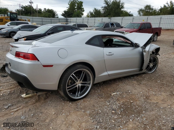 2014 Chevrolet Camaro LS with VIN 2G1FE1E31E9324679, listed as a Copart auction lot 74215304 with 0 mi miles and Salvage Title. Bid and sale history available at carsss.com. Image 3.