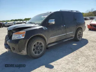 2014 Nissan Armada Platinum z VIN 5N1BA0ND8EN610056, wystawiony jako Copart lot #73399284 z przebiegiem 266 091 mil mil oraz Szkoda całkowita • Salvage title. Historia ofert i sprzedaży dostępna na DreamBid. Obrazek 1.