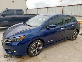 2018 Nissan LEAF S with VIN 1N4AZ1CP6JC301337, listed as a Copart auction lot 54556445 with 29,715 mi miles and Salvage Title. Bid and sale history available at DreamBid. Image 1.