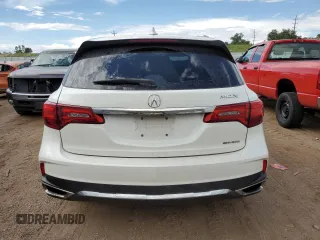 2017 Acura MDX w/Technology Pkg with VIN 5FRYD4H54HB034789, listed as a Copart auction lot 62224633 with 90,787 mi miles. Bid and sale history available at carsss.com. Image 6.
