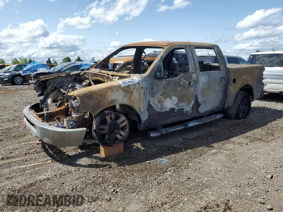 2008 Ford F-150 XLT with VIN 1FTPW145X8KE35391, listed as a Copart auction lot 58439615 with Not provided miles and Salvage title. Bid and sale history available at DreamBid. Image 1.