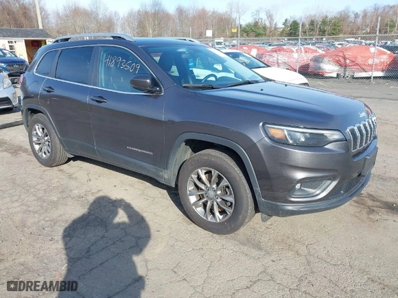 2020 Jeep Cherokee Latitude Plus with VIN 1C4PJMLB5LD545530, listed as a IAAI auction lot 41893509 with 48,679 mi miles. Bid and sale history available at carsss.com. Image 1.