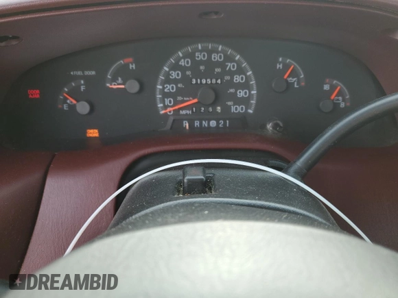 1998 Ford F-150 with VIN 1FTZX17W2WKB25677, listed as a Copart auction lot 54419145 with 319,584 mi miles and Salvage title. Bid and sale history available at DreamBid. Image 9.