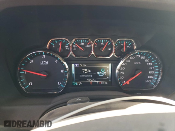 2019 GMC Yukon SLT Standard Edition with VIN 1GKS2DKC7KR319416, listed as a Copart auction lot 80272194 with 53,848 mi miles and Salvage Title. Bid and sale history available at carsss.com. Image 9.