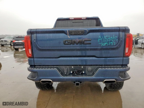 2019 GMC Sierra 1500 SLT with VIN 3GTU9DED1KG196023, listed as a Copart auction lot 45236725 with 120,789 mi miles and Salvage Title. Bid and sale history available at carsss.com. Image 6.