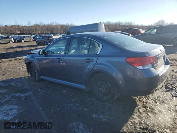 2013 Subaru Legacy 2.5i with VIN 4S3BMAA62D1006324, listed as a Copart auction lot 42711155 with 104,190 mi miles and Salvage title. Bid and sale history available at DreamBid. Image 2.