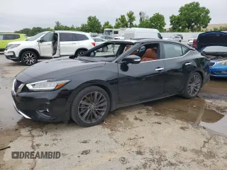 2020 Nissan Maxima Platinum with VIN 1N4AA6FV4LC384588, listed as a Copart auction lot 42219875 with 40,655 mi miles and Salvage title. Bid and sale history available at DreamBid. Image 1.