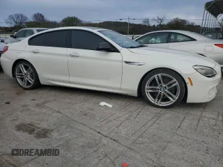 2017 BMW 6 Series 650i with VIN WBA6D4C54HD977706, listed as a Copart auction lot 79116554 with 87,039 mi miles and Salvage Title. Bid and sale history available at carsss.com. Image 4.