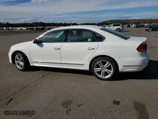 2013 Volkswagen Passat SEL Premium with VIN 1VWCM7A34DC083047, listed as a Copart auction lot 75218054 with 0 mi miles and Salvage Title. Bid and sale history available at carsss.com. Image 2.