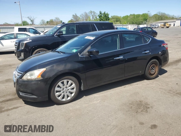 2014 Nissan Sentra S with VIN 3N1AB7AP4EL656704, listed as a Copart auction lot 54976375 with 29,102 mi miles and Salvage Title. Bid and sale history available at DreamBid. Image 1.