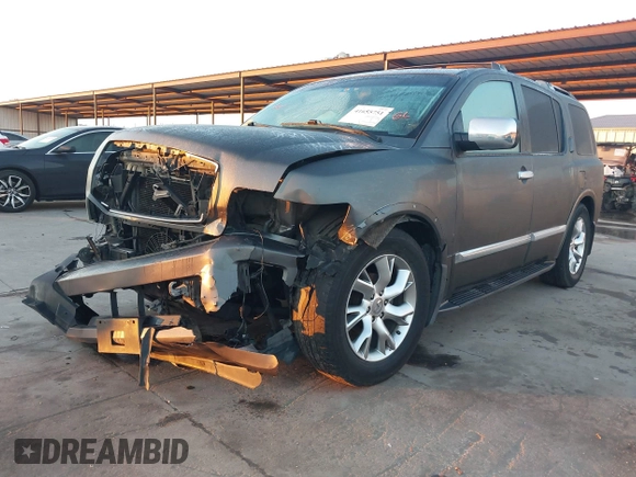 2004 Infiniti QX56 with VIN 5N3AA08A44N802481, listed as a IAAI auction lot 41655751 with 0 mi miles. Bid and sale history available at carsss.com. Image 2.