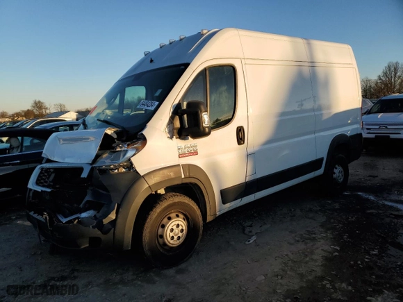 2019 Ram ProMaster Cargo Van with VIN 3C6TRVBG5KE549740, listed as a Copart auction lot 84484284 with 0 mi miles and Salvage Title. Bid and sale history available at carsss.com. Image 1.