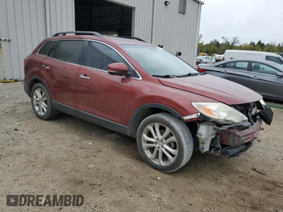 2012 Mazda CX-9 Grand Touring with VIN JM3TB2DA4C0361975, listed as a Copart auction lot 49380905 with 178,215 mi miles and Salvage Title. Bid and sale history available at carsss.com. Image 4.