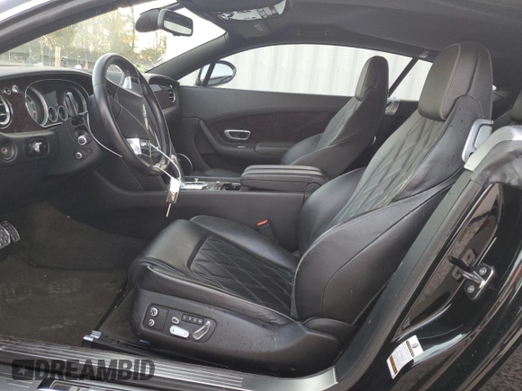 2013 Bentley Continental GT with VIN SCBFT7ZAXDC081537, listed as a Copart auction lot 77930564 with 31,107 mi miles and Salvage Title. Bid and sale history available at DreamBid. Image 7.