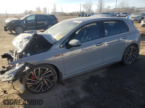 2024 Volkswagen Golf GTI Autobahn with VIN WVWVA7CD4RW114412, listed as a Copart auction lot 80870034 with 16,870 mi miles and Salvage Title. Bid and sale history available at carsss.com. Image 1.
