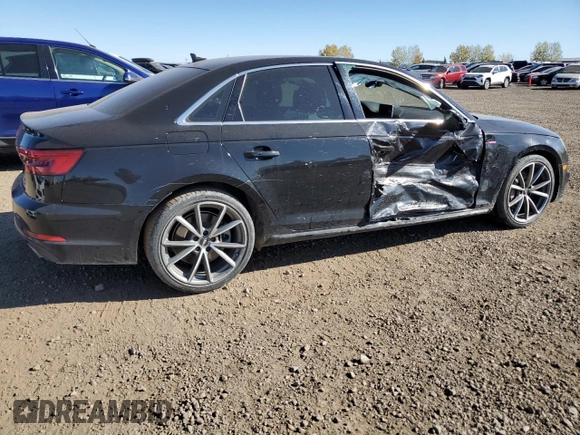 2017 Audi A4 Prestige with VIN WAUFNAF42HA074924, listed as a Copart auction lot 71803444 with 101,354 mi miles and Salvage Title. Bid and sale history available at carsss.com. Image 3.