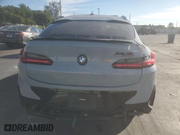 2023 BMW X4 M with VIN 5YM23EC00P9S11365, listed as a Copart auction lot 83022114 with 15,151 mi miles and Non Repairable. Bid and sale history available at carsss.com. Image 6.
