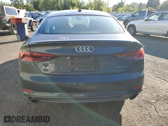2019 Audi A5 Sportback Premium Plus with VIN WAUENCF55KA085987, listed as a Copart auction lot 71084973 with 38,324 mi miles. Bid and sale history available at carsss.com. Image 6.