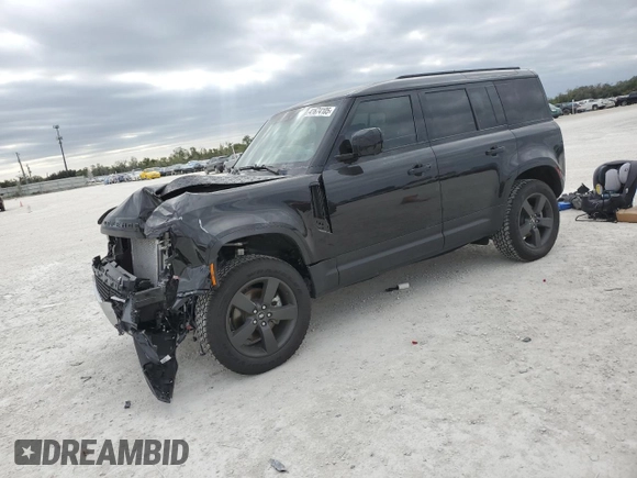 2025 Land Rover Defender S with VIN SALEJ7EX9S2366119, listed as a Copart auction lot 41674105 with 3,519 mi miles and Salvage title. Bid and sale history available at DreamBid. Image 1.
