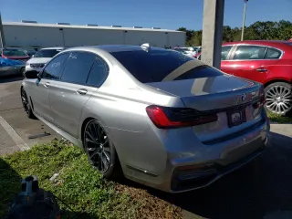2021 BMW 7 Series 740i with VIN WBA7T2C07MCF82602, listed as a Copart auction lot 62063172 with 0 mi miles. Bid and sale history available at carsss.com. Image 3.