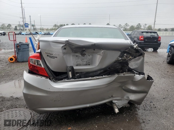 2012 Honda Civic LX с VIN 19XFB2F54CE079865, выставлен на аукционе Copart как лот 48490125 с пробегом 100 924 миль миль и Списание • Salvage title. История ставок и продаж доступна на DreamBid. Изображение 6.