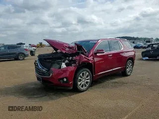 2019 Chevrolet Traverse Premier z VIN 1GNERKKW6KJ196586, wystawiony jako Copart lot #53233245 z przebiegiem Nie podano mil oraz Szkoda całkowita • Salvage title. Historia ofert i sprzedaży dostępna na DreamBid. Obrazek 14.