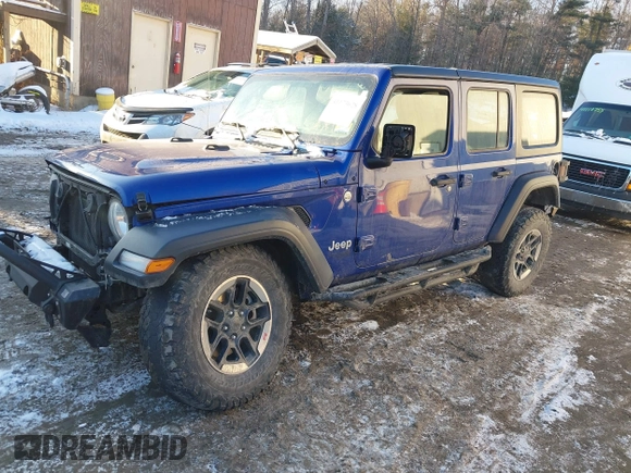 2018 Jeep Wrangler Unlimited Sport S с VIN 1C4HJXDG8JW179984, выставлен на аукционе IAAI как лот 41173628 с пробегом 103 136 миль миль и . История ставок и продаж доступна на DreamBid. Изображение 2.