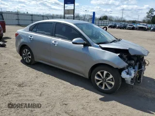 2021 Kia Rio LX with VIN 3KPA24AD4ME425838, listed as a Copart auction lot 46171695 with 69,542 mi miles and Salvage Title. Bid and sale history available at DreamBid. Image 4.