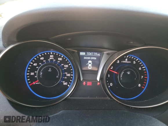 2013 Hyundai Genesis Coupe R-Spec with VIN KMHHT6KD4DU111402, listed as a Copart auction lot 48752935 with 104,119 mi miles and Salvage title. Bid and sale history available at DreamBid. Image 9.