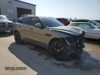 2018 Jaguar F-Pace S with VIN SADCM2FV5JA288307, listed as a Copart auction lot 63465915 with 76,619 mi miles and Salvage title. Bid and sale history available at DreamBid. Image 4.