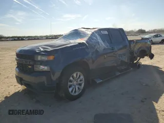 2020 Chevrolet Silverado 1500 Custom with VIN 1GCRWBEK5LZ312066, listed as a Copart auction lot 88494515 with 0 mi miles and Salvage Title. Bid and sale history available at carsss.com. Image 1.