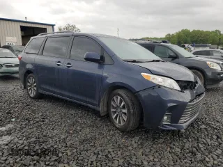 2018 Toyota Sienna XLE with VIN 5TDDZ3DC9JS196337, listed as a Copart auction lot 56890985 with 195,104 mi miles and Salvage title. Bid and sale history available at DreamBid. Image 4.