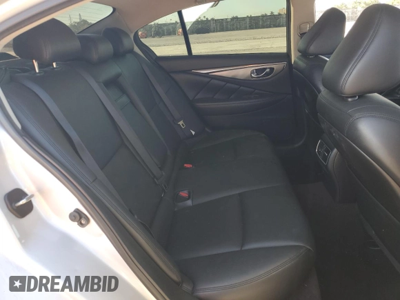 2017 Infiniti Q50 2.0t with VIN JN1CV7AR5HM681574, listed as a Copart auction lot 50114215 with 61,344 mi miles and Salvage Title. Bid and sale history available at carsss.com. Image 10.