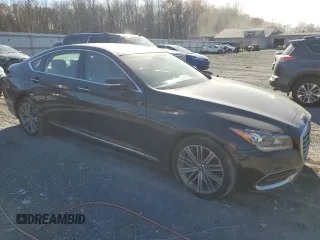 2018 Genesis G80 3.8L with VIN KMHGN4JEXJU250000, listed as a Copart auction lot 79301174 with 74,636 mi miles and Salvage Title. Bid and sale history available at carsss.com. Image 4.