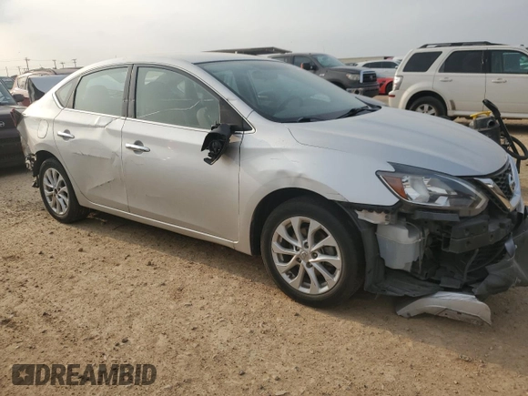 2019 Nissan Sentra SV with VIN 3N1AB7AP4KL612729, listed as a Copart auction lot 51519415 with 92,250 mi miles and Salvage Title. Bid and sale history available at DreamBid. Image 4.
