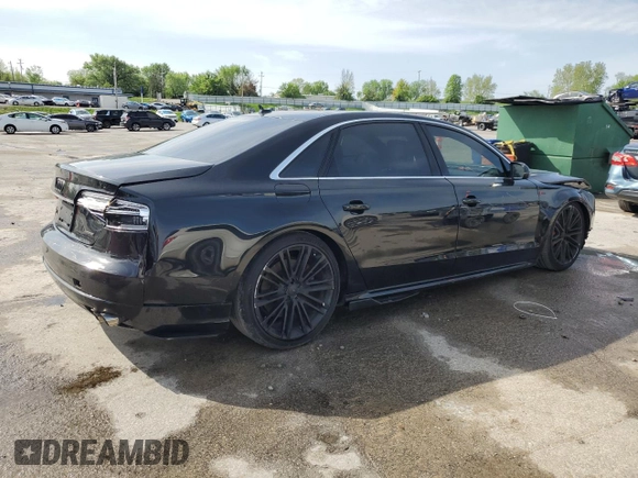 2017 Audi A8 with VIN WAU44AFD3HN015464, listed as a Copart auction lot 55099805 with 125,067 mi miles and Clean title. Bid and sale history available at DreamBid. Image 3.