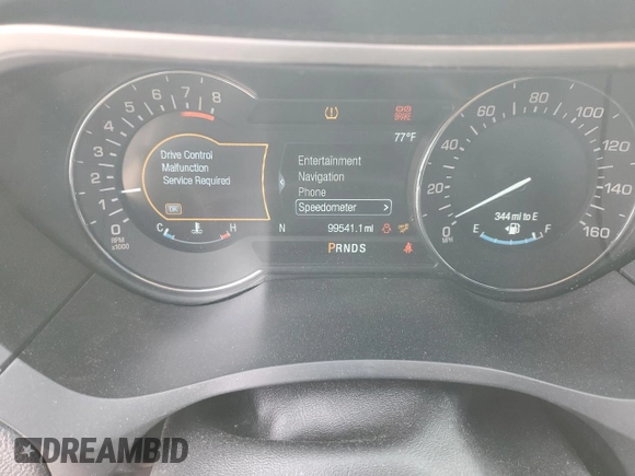 2017 Lincoln MKZ Reserve with VIN 3LN6L5E97HR638615, listed as a Copart auction lot 53628005 with 99,541 mi miles and Salvage title. Bid and sale history available at DreamBid. Image 9.