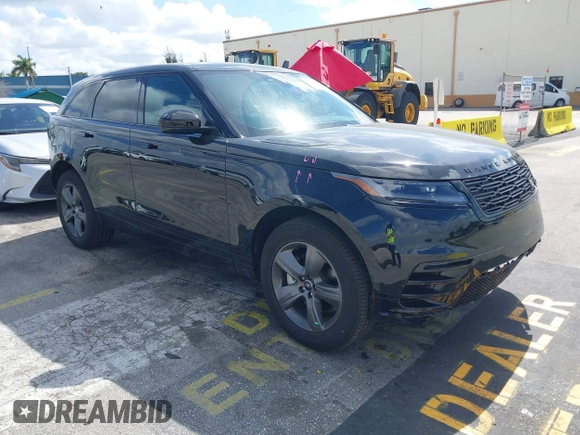 2025 Land Rover Range Rover Velar Dynamic SE with VIN SALYL2EX8SA810607, listed as a IAAI auction lot 41568626 with 565 mi miles and . Bid and sale history available at DreamBid. Image 1.