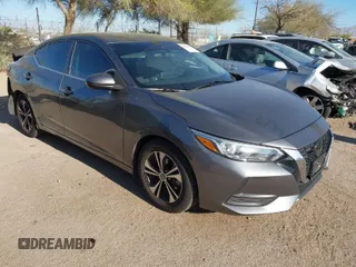 2021 Nissan Sentra SV with VIN 3N1AB8CV5MY256279, listed as a IAAI auction lot 41871922 with 67,081 mi miles. Bid and sale history available at carsss.com. Image 1.