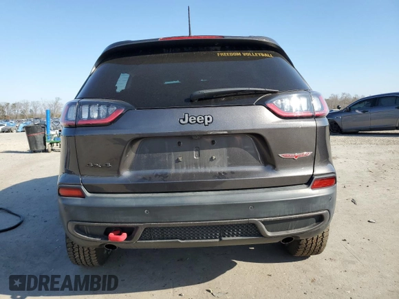 2019 Jeep Cherokee Trailhawk Elite with VIN 1C4PJMBX9KD107539, listed as a Copart auction lot 46631515 with 75,698 mi miles and Salvage Title. Bid and sale history available at carsss.com. Image 6.